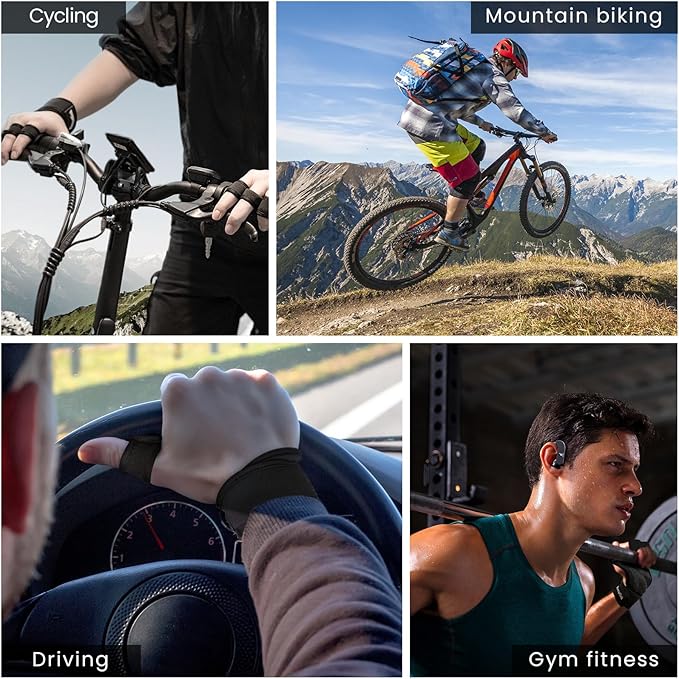 Workout Gloves for Men and Women, Sport Gloves with Adjustable Wrist Wraps, Proper Gym Glove for Athletes, Great for Fitness, Weightlifting, Cycling, Cross Training