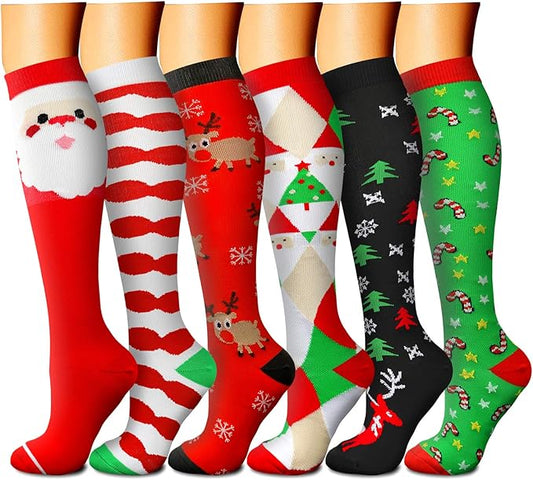 Compression Socks for Women & Men 15-20 mmHg, Best for Medical, Nursing, Running, Athletic, Varicose Veins, Travel