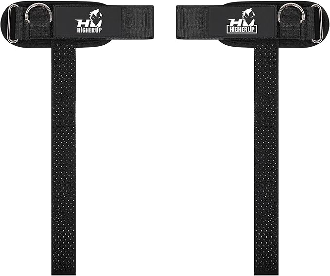 Ekkovision Weight Lifting Straps With Cuffed D Ring, Wrist Support for Men, Heavy Duty Thick Comfortable Lifting Straps, Secure Fit, Enhanced Grip, Straps for Weightlifting & Gym Training, Black