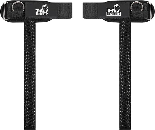 Ekkovision Weight Lifting Straps With Cuffed D Ring, Wrist Support for Men, Heavy Duty Thick Comfortable Lifting Straps, Secure Fit, Enhanced Grip, Straps for Weightlifting & Gym Training, Black