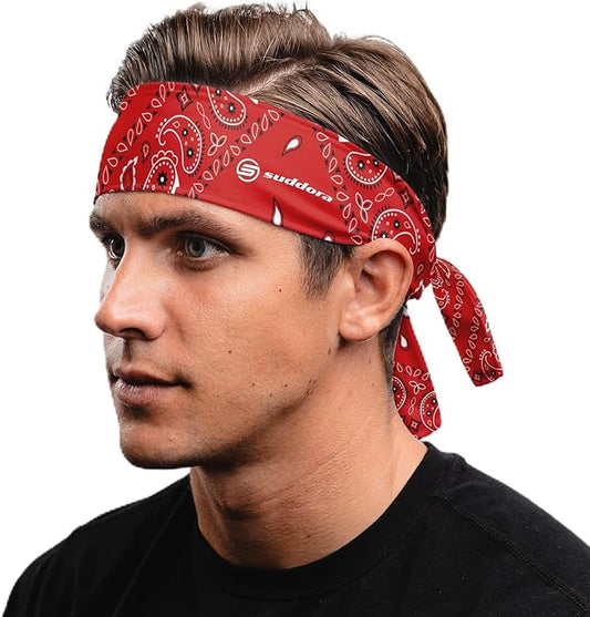 Suddora Paisley Print Bandana Headband, Multi-sport Boho Style Bandana, Non-slip Fabric, Unisex Head Accessory for Bikers