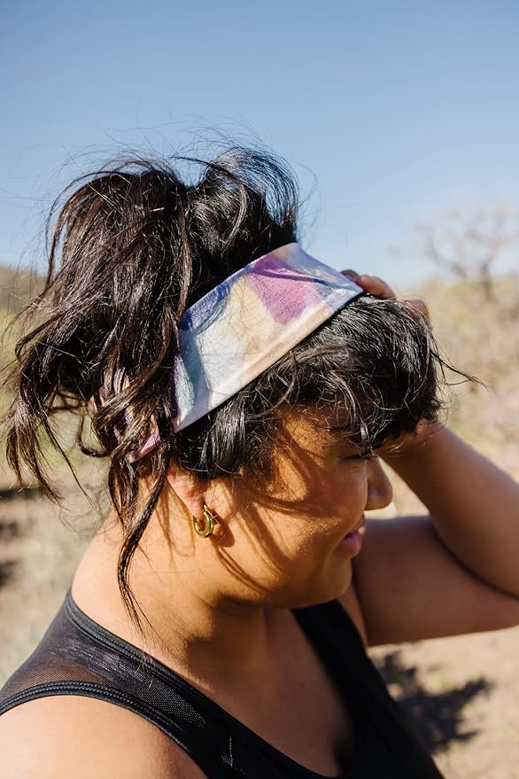 Maven Thread Women's 2" Wide Non Slip Sweat-Wicking Headband for Exercise and Yoga, 2-Pack