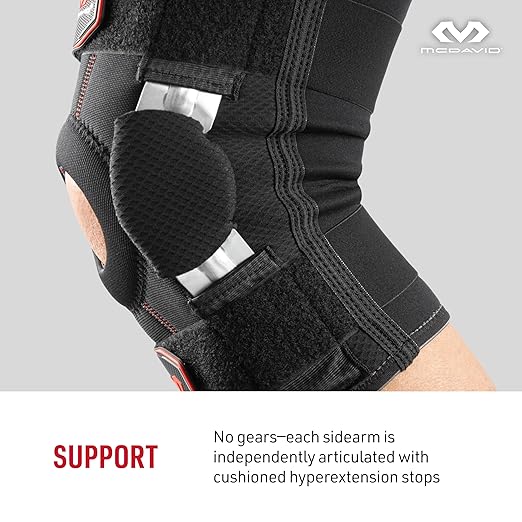McDavid Hinged Knee Brace for Men & Women, Maximum Knee Support & Compression for Stability & Recovery, Ligament, Hyperextension Support