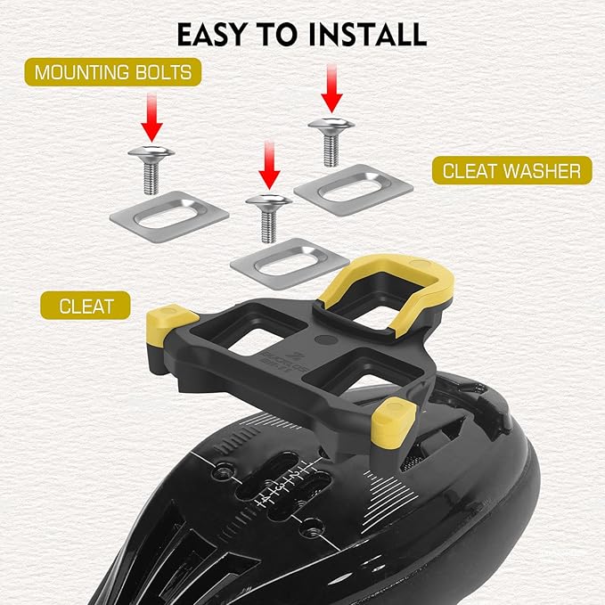 BUCKLOS SPD-SL Pedals PD-R8000 Road Bike Pedals - Bicycle Clipless Titanium Sealed Bearing Nylon/Aluminium Ultegra Clip Pedals Compitable with Shimano SPD-SL Cleats for Indoor Cycling (9/16")