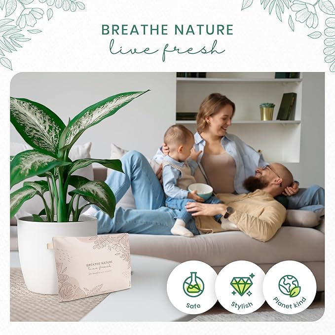 Roonin Charcoal Bags Odor Absorber - Activated Charcoal Bags For Cars - Bamboo Charcoal Air Purifying Bag - Odor Absorber For Home And Car (4-pack/200g)