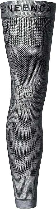 NEENCA Compression Leg Sleeve - Long Knee Sleeve, Ultra-thin Leg Sleeve with Graphene Ions Infused Fabric for Knee Pain Relief, Swelling, Arthritis, Poor Circulation, Runner, Sports - FSA/HSA Approved