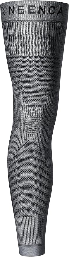NEENCA Compression Leg Sleeve - Long Knee Sleeve, Ultra-thin Leg Sleeve with Graphene Ions Infused Fabric for Knee Pain Relief, Swelling, Arthritis, Poor Circulation, Runner, Sports - FSA/HSA Approved