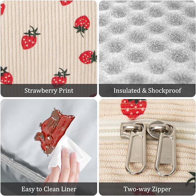 Insulated Lunch Bag for Women Men Large Reusable Lunch Box Adult Leakproof Portable Cooler Tote Bags for Work Picnic