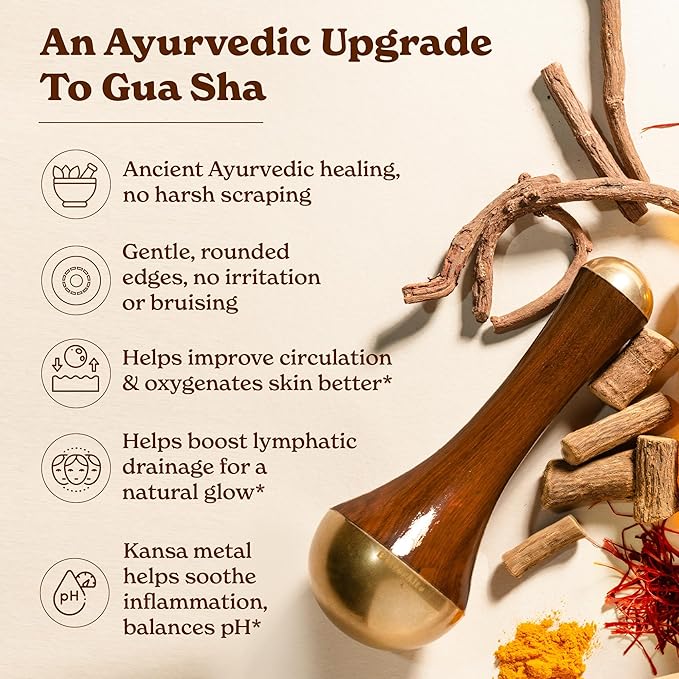 Better Alt Kansa Wand Facial Massage Tool| for Radiant Skin & Lymphatic Drainage| Detoxifies Skin, Balances PH & Gives Sculpted Face