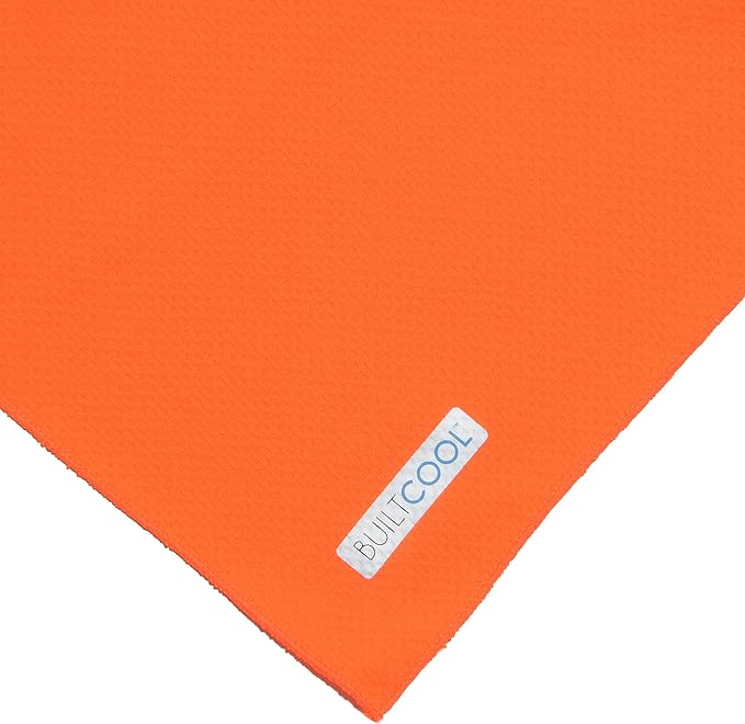 BUILTCOOL Adult Cooling Towel - Men & Women Chilly, Lightweight, Soft, Neck and Face Cooling Towel for Sport, Camping, Hunting, One Size, Blaze, 3 Pack