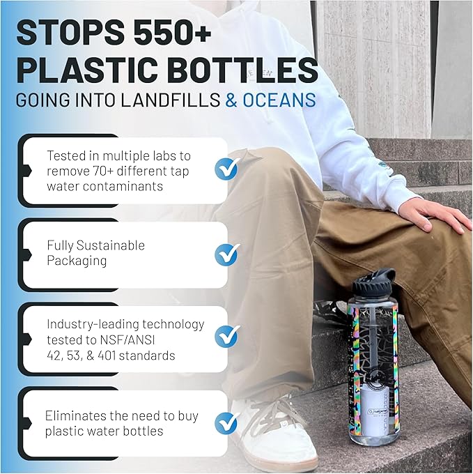 Epic EveryTap Bottle Filter Complete Filter | 1-Pack | 75 Gallon Total Life | 3-4 month Supply | Compatible with all Epic Water Bottles | Replaces Everyday and Outdoor (EveryTap)