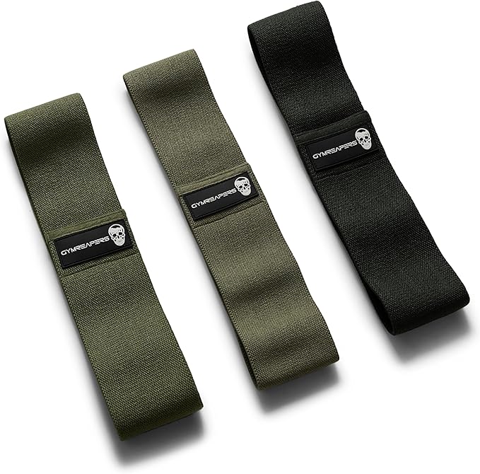 Hip Bands for Booty Workouts | Non Slip Fabric Band Set with 3 Levels - Resistance Bands for Legs & Hip - for Men & Women