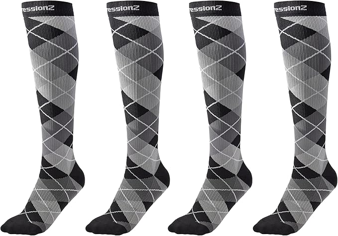 CompressionZ 30-40 mmHg Knee High Compression Socks Men & Women | Support Stockings for Travel, Nurses and Athletes