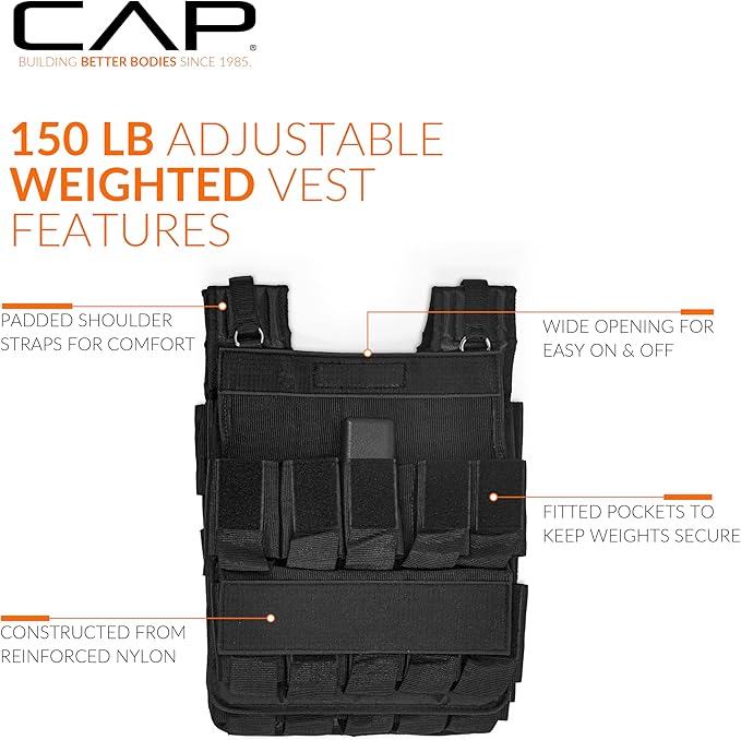 CAP Barbell Adjustable Weighted Vest | Various Sizes