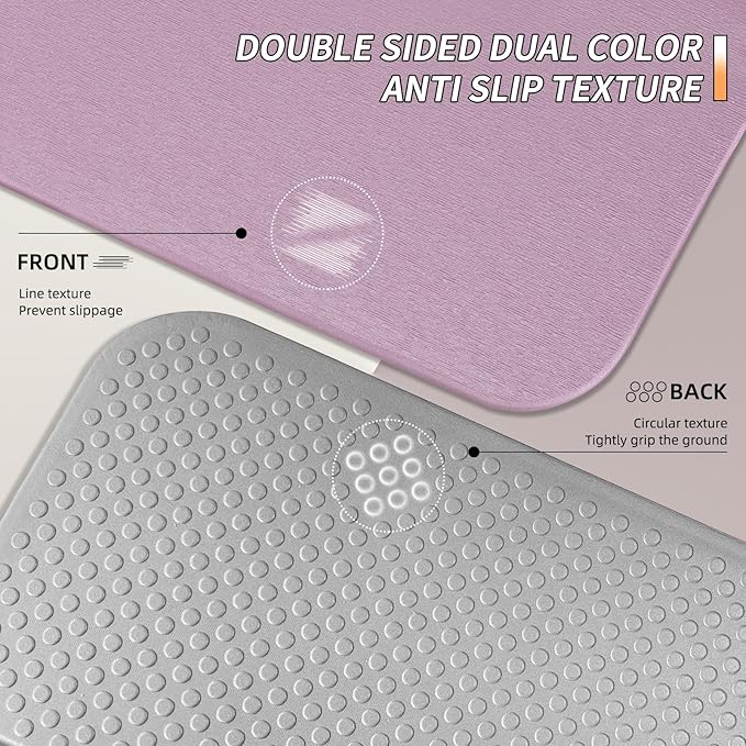 Foldable Fitness Yoga Mat | 2/5" (10MM) Extra Thick | SGS Certified Non-Slip TPE | 75x26" Extra Long-Wide | Portable & Easy Store | for Yoga, Pilates, Home Gym & Full-Body Workouts