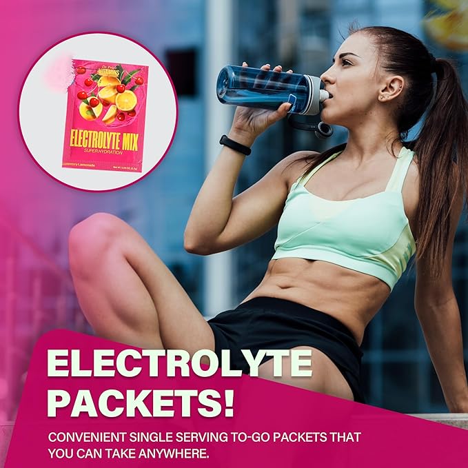 Dr. Price’s Electrolyte Mix | Sugar-Free Hydration Powder with 72+ Trace Minerals | No Sugar, Fast-Dissolving Electrolytes Powder Packets | Cherry Lemonade (30 Packs)