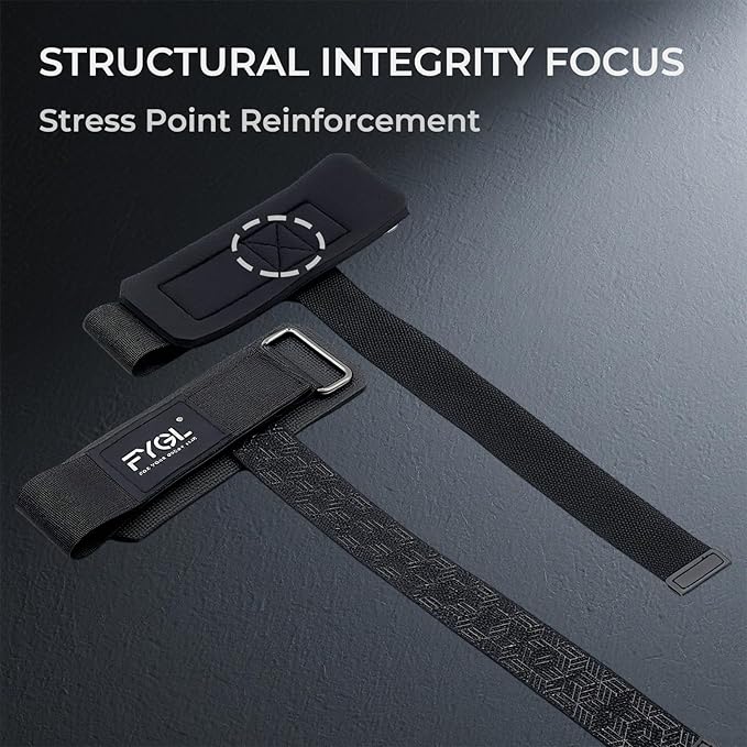 Weight Lifting Straps: Neoprene Padded Wrist Support, Non-Slip Grip & Adjustable Fit for Deadlifts/Pull-Ups - Unisex Gym Wrist Straps