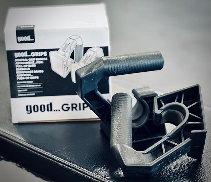 Neutral Grip Pull Up Handles & Pushup Handles Good..Grips for Pulling and Pushing - Pull Up Handles, Barbell Handles & Push Up Handles For Floor - Pullup Handles For Banded Pulls, Deadlifts & Pushups