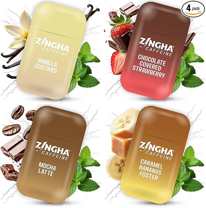 Caffeinated Aromatherapy Nasal Inhaler Stick – Natural Energy Boost with Essential Oils + Caffeine – Focus, Refresh & Breathe Easy (Sweet Surge)