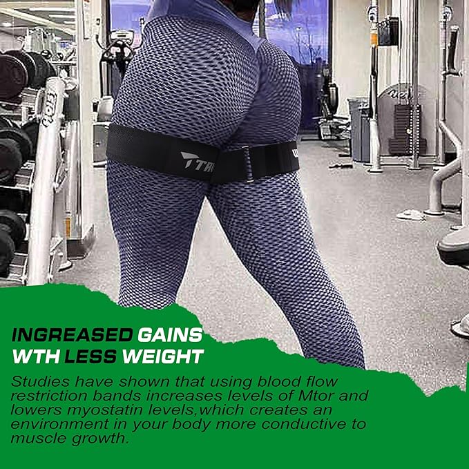 Occlusion Bands for Women Glutes & Hip Building, Blood Flow Restriction Bands BFR Bundle Booty Bands, Best Fabric Resistance Bands for Exercising Your Butt, Squat, Thigh, Fitness