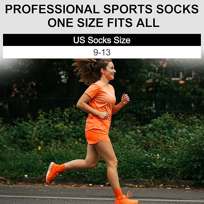 HUSO Compression Ankle Running Socks: Athletic Socks for Men Women with Cushion,Work Hiking Basketball Sport Socks 3 Pairs