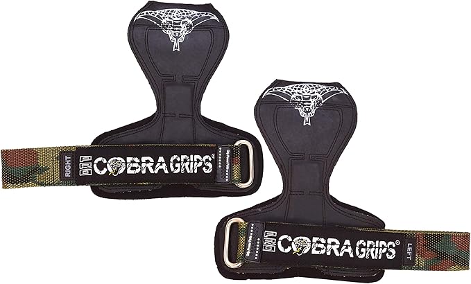 Cobra Grips PRO Weight Lifting Gloves Heavy Duty Straps Alternative Power Lifting Hooks for Deadlifts Adjustable Neoprene Padded Wrist Support Bodybuilding