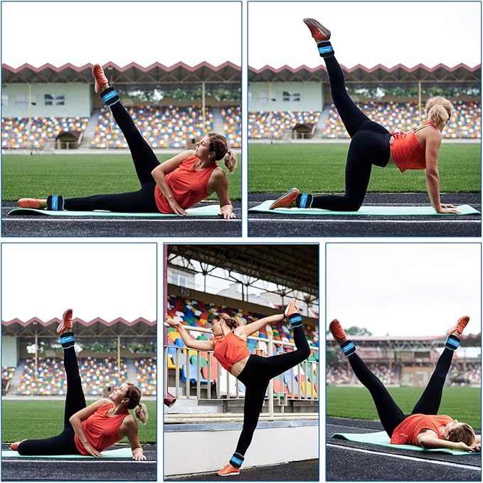 Ankle Weights, 0.5/1/1.5/2/3/4/5 LB 1 Pair Wrist Arm Leg Weights for Women Men Kids for Strength Training, Jogging, Gym Workout, Aerobics, Physical Therapy