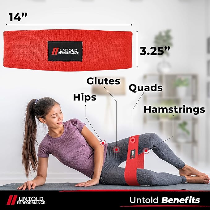 Heavy Resistance Bands - Hip Bands for Working Out, Premium Exercise Bands Resistance, Durable Resistance Bands for Strength, Flexibility & Glute Workouts