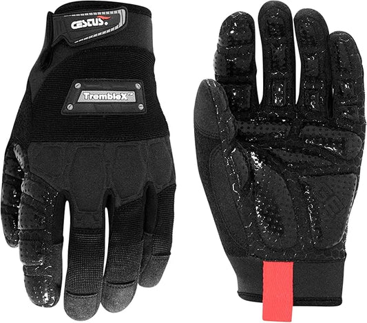 Cestus TrembleX, Anti Vibration Gloves, Gel Padded Palm, Work Gloves With Grip