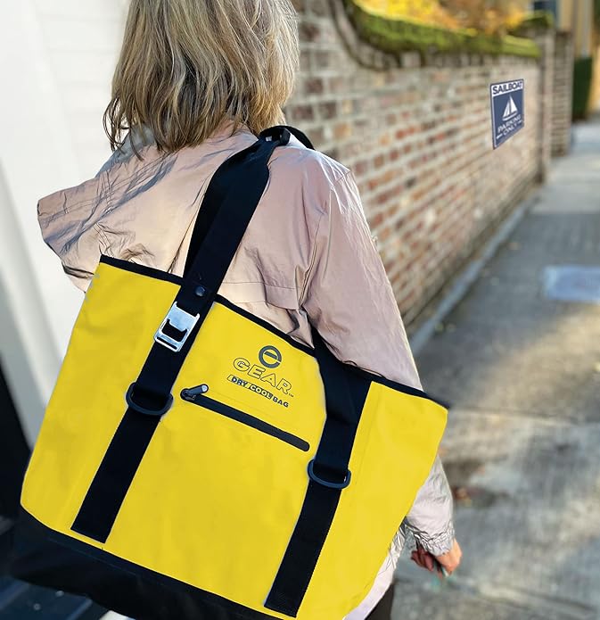 Dry Bag Cooler Tote – Collapsible, Waterproof and Leak-Proof Soft Sided Cooler Bag - Pool, Beach - 20 or 36 Cans