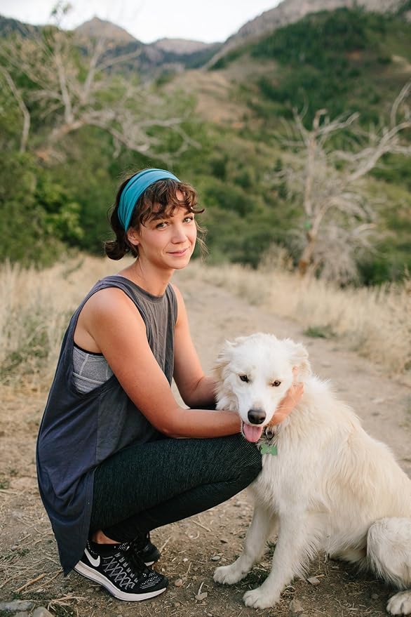 Maven Thread Workout Headbands for Women, 4 inch Thick Wide Non Slip Sweatbands, 2 Pack