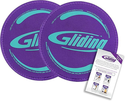 Gliding Discs for Working Out - Exercise Sliders for Carpet & Hardwood Floors 1 Pair, Authentic Workout Sliders Disc for Full Body Resistance Workout, Includes 4 Streaming Video Workouts
