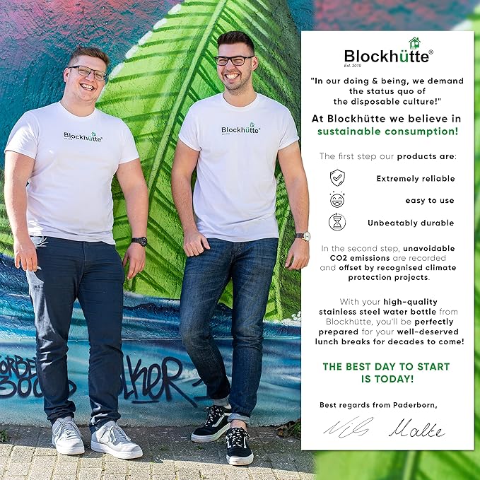 Blockhütte Stainless Steel Lunch Box for Adults I 40oz I with free Sealing I Metal Bento Box with 3 Compartments, Leak-Proof Lunch Container, Metal Food Storage for Travel, Work, Eco-Friendly