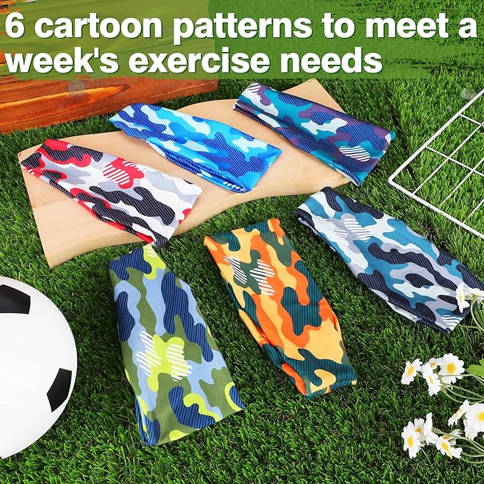 Sweatbands for Kids - Non Slip Breathable Kids Athletic Sweatband Football Headband for Boys Girls 4 5 6 7 8 9 10 Years Gifts, Milk Silk Elastic Sweat Absorbing Hairband for Basketball Soccer Baseball