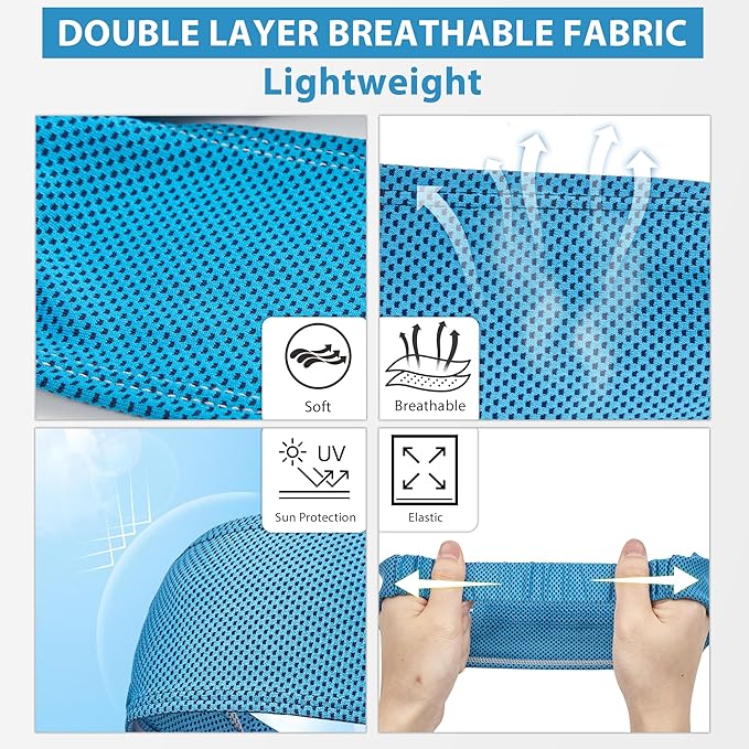 Sukeen Cooling Headbands for Women, Instant Cooling, Moisture Wicking Non-Slip Sweatbands for Women, Elastic Sweat Bands Headbands for Running Yoga Gym Athletic Sports Workouts