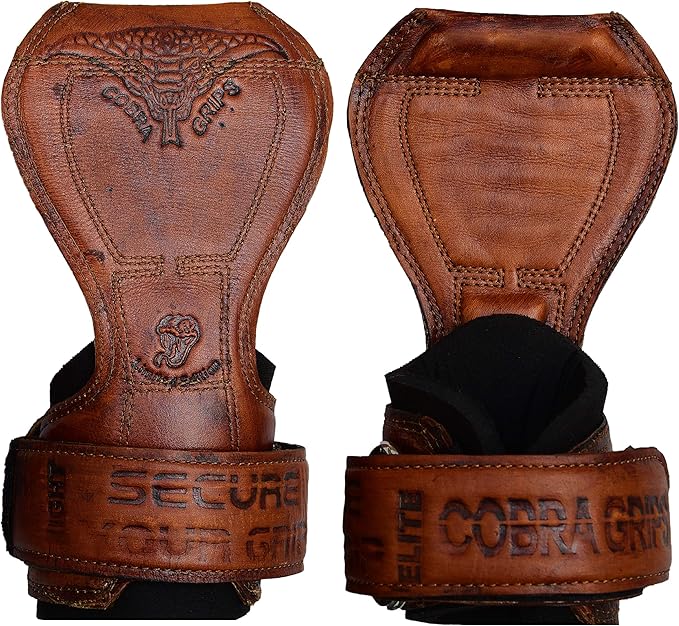 Cobra Grips PRO Weight Lifting Gloves Heavy Duty Straps Alternative Power Lifting Hooks for Deadlifts Adjustable Neoprene Padded Wrist Support Bodybuilding