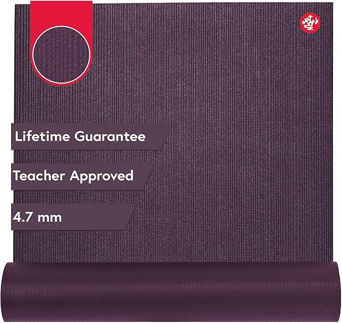 Manduka PROlite Yoga Mat - 4.7mm | Lifetime Durability | Hygienic Construction | Teacher Approved