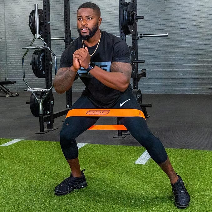 Serious Steel Fitness Fabric Mini Loop Non-Slip Resistance Band Set | Warm-Up, Physical Therapy, Glute Training, Speed and Agility Exercise Bands