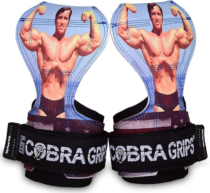 Cobra Grips PRO Weight Lifting Gloves Heavy Duty Straps Alternative Power Lifting Hooks for Deadlifts Adjustable Neoprene Padded Wrist Support Bodybuilding