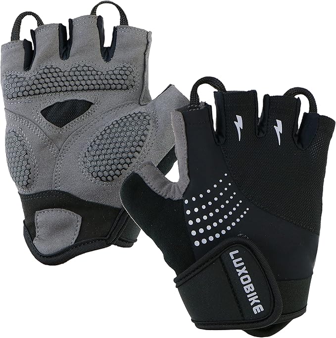 Cycling Gloves Mountain Bike for Men – Shock Absorbing SBR Gel Padded – Anti Slip Palm – Ultra Breathable – Specialized for Mens Bicycling, Biking, MTB Biker, Road Bicycle Riding