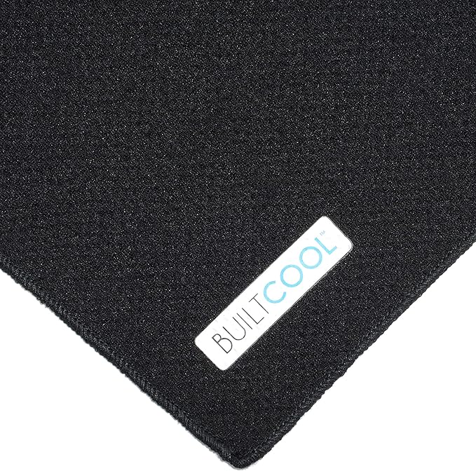 BUILTCOOL Adult Cooling Towel - Men & Women Chilly, Lightweight, Soft, Neck and Face Cooling Towel for Sport, Camping, Hunting, One Size, Black, 3 Pack