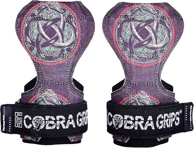 Cobra Grips PRO Weight Lifting Gloves Heavy Duty Straps Alternative Power Lifting Hooks for Deadlifts Adjustable Neoprene Padded Wrist Support Bodybuilding