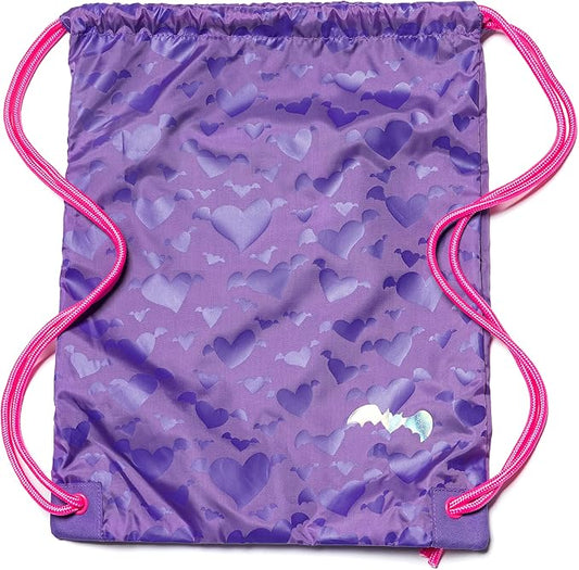 Gym Drawstring Backpack,Girls Sport Cinch Bag (Sunset Purple)