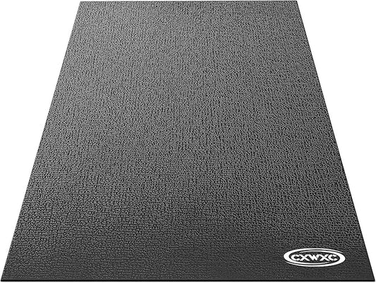 CXWXC Bike Trainer Floor Mat for Indoor Riding - Health & Fitness PVC Foam Exercise Bike Mat - Peloton Exercise Stationary Spin Bike Mat