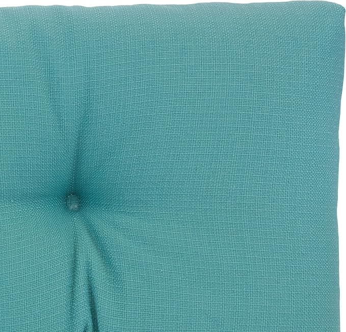 Klear Vu The Gripper Omega Non-Slip Tufted Bench Cushion for Indoor Furniture, Entryway Storage, Bay Window, Corner Nook or Piano Seat, 30 Inches, 08 Teal