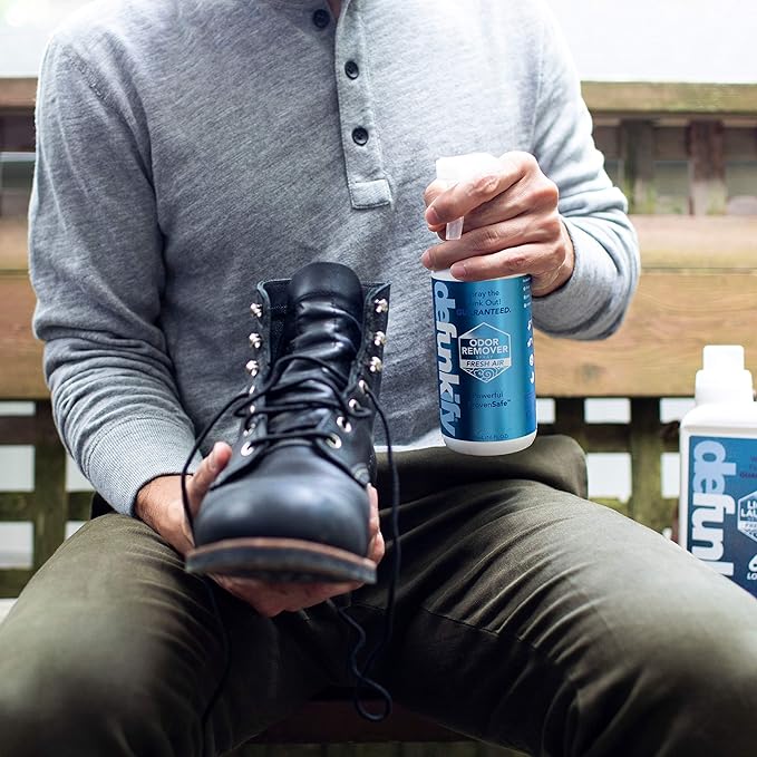 Odor Remover Spray, 16oz (2-Pack). 'Lavender' Essential Oil Odor Eliminator for Strong Odors on Fabric, Shoes, Activewear. 'ProvenSafe' Deodorizer for Pets, Kids & Sensitive Gear w/Ionic Silver