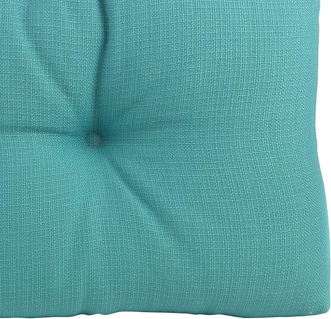 Klear Vu The Gripper Omega Non-Slip Tufted Bench Cushion for Indoor Furniture, Entryway Storage, Bay Window, 35 Inches, Solid Teal