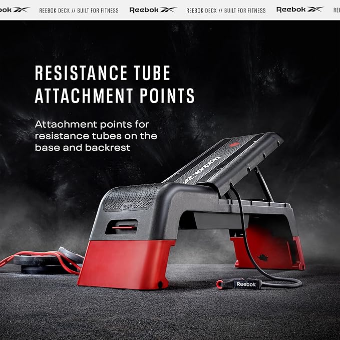 Reebok Deck Multipurpose Adjustable Bench Aerobic Strength Training Incline and Decline2