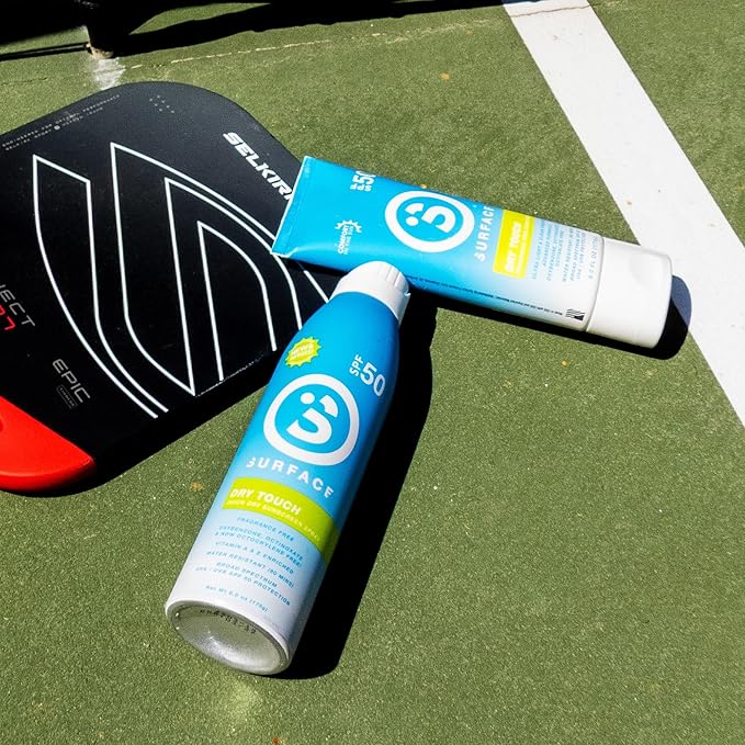 Surface Sunscreen Lotion SPF 50 for Face and Body, Natural Formula, Lightweight and Reef Friendly, Broad Spectrum UVA UVB Protection, Water Resistant Sun Care for Outdoor Use, Fragrance Free, 6oz