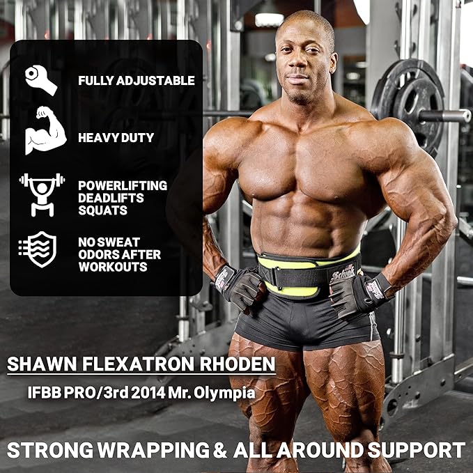 Schiek Sports 2006 Nylon 6 Inches Weight Lifting Belt - Support Belt for Power Lifting